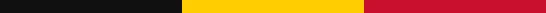 Bande de couleurs horizontales noire, jaune et rouge représentant le drapeau belge